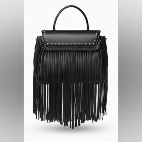 100% Authentic versace Top handle calf leather fringe versace la medusa bag - Picture 2 of 10